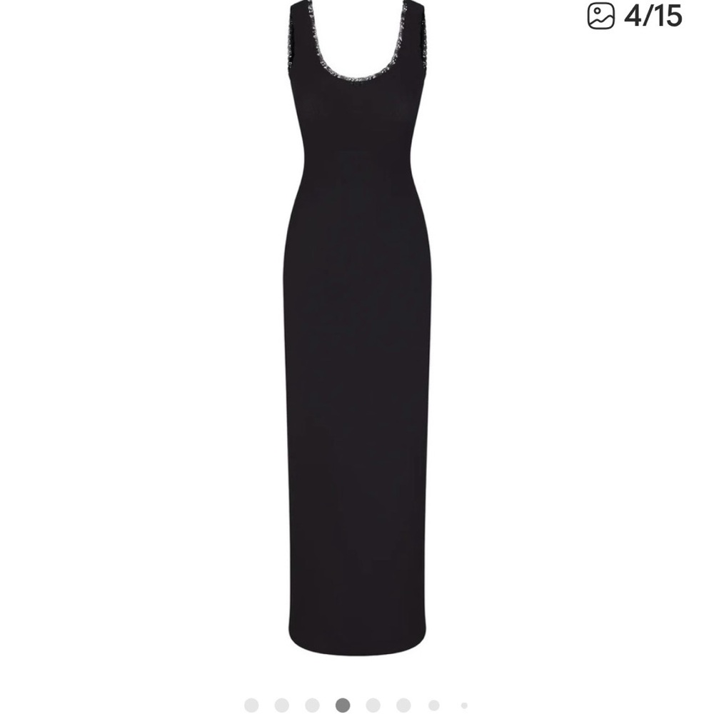 SKIMS SOFT LOUNGE LACE SCOOP NECK DRESS - Picture 3 of 5